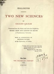 Cover of Dialogue Concerning Two New Sciences